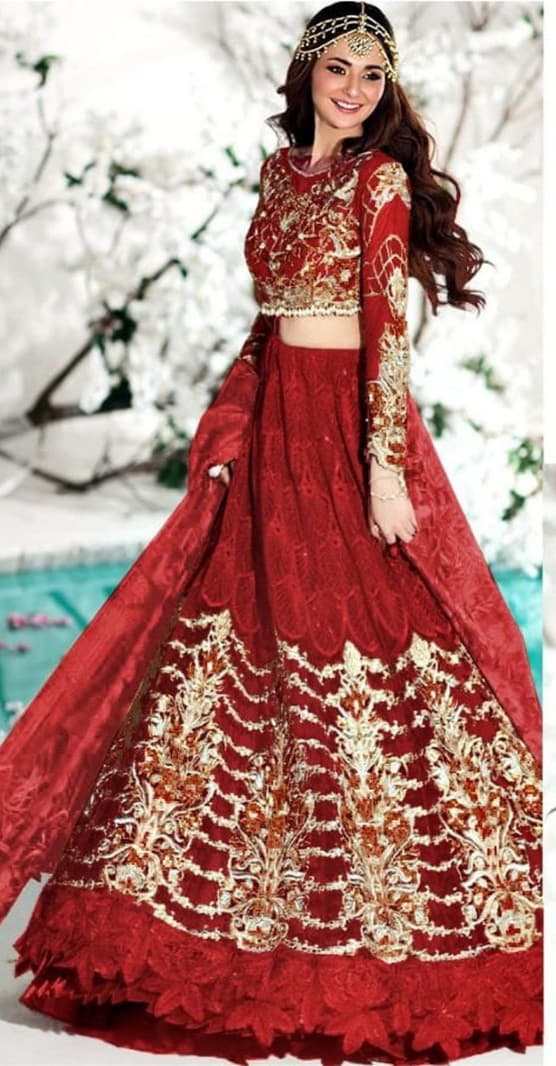 Shahbano Handcrafted Bridal Dress - Handcrafted Pakistani Embroidered Dress