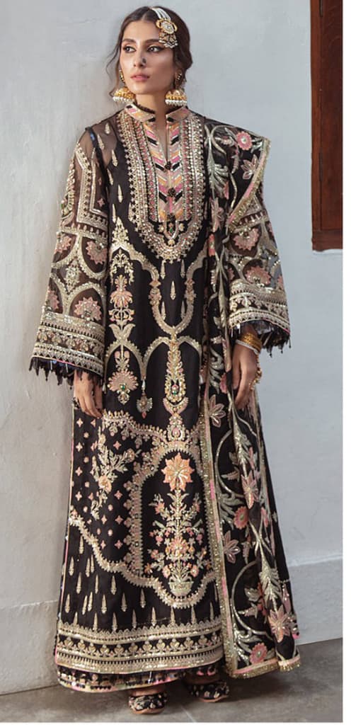 Sitara Embroidered Bridal Dress - Handcrafted Pakistani Embroidered Dress