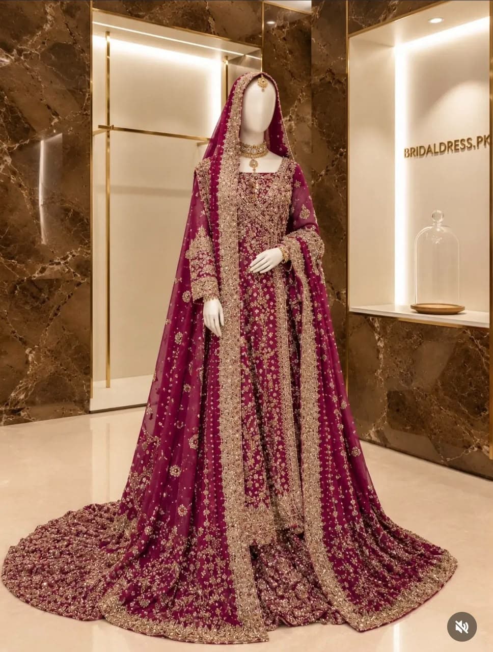 Roshaneh Handcrafted Bridal Dress - Handcrafted Pakistani Embroidered Dress