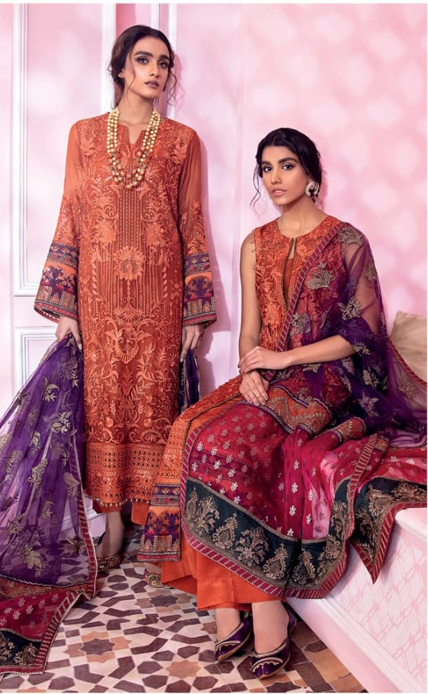 Yumna Handcrafted Suit - Handcrafted Pakistani Embroidered Dress