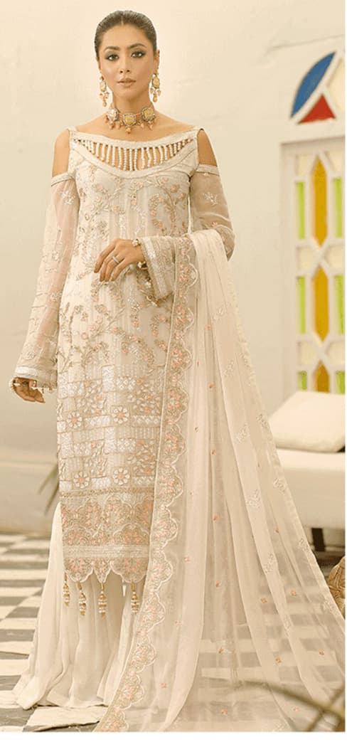 Maham Embroidered Suit - Handcrafted Pakistani Embroidered Dress