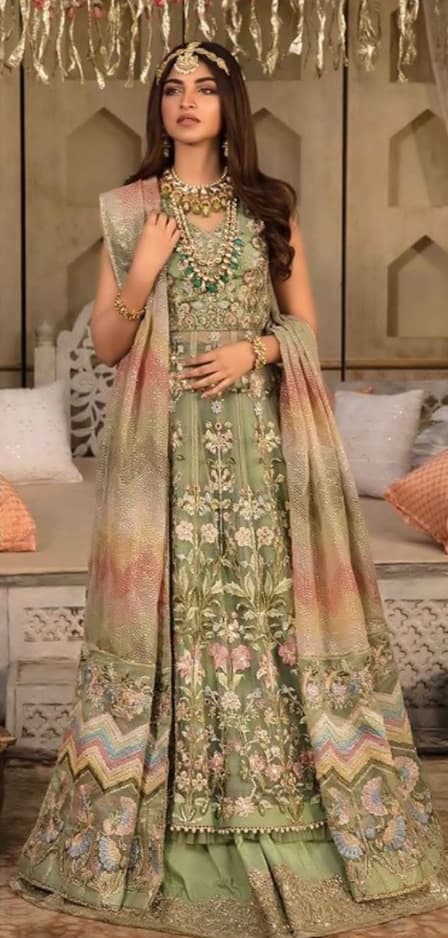 Anum Handcrafted Party Dress - Handcrafted Pakistani Embroidered Dress