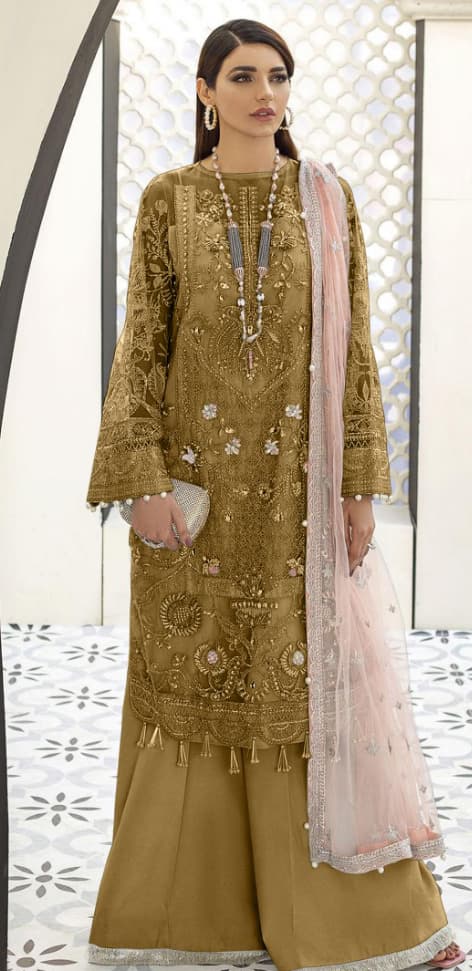 Samreen Handcrafted Party Dress - Handcrafted Pakistani Embroidered Dress