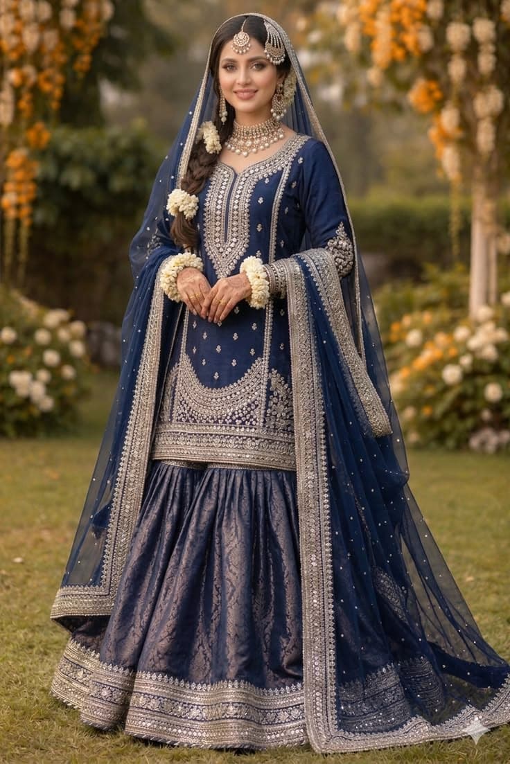 Gauhar Handcrafted Bridal Dress - Handcrafted Pakistani Embroidered Dress