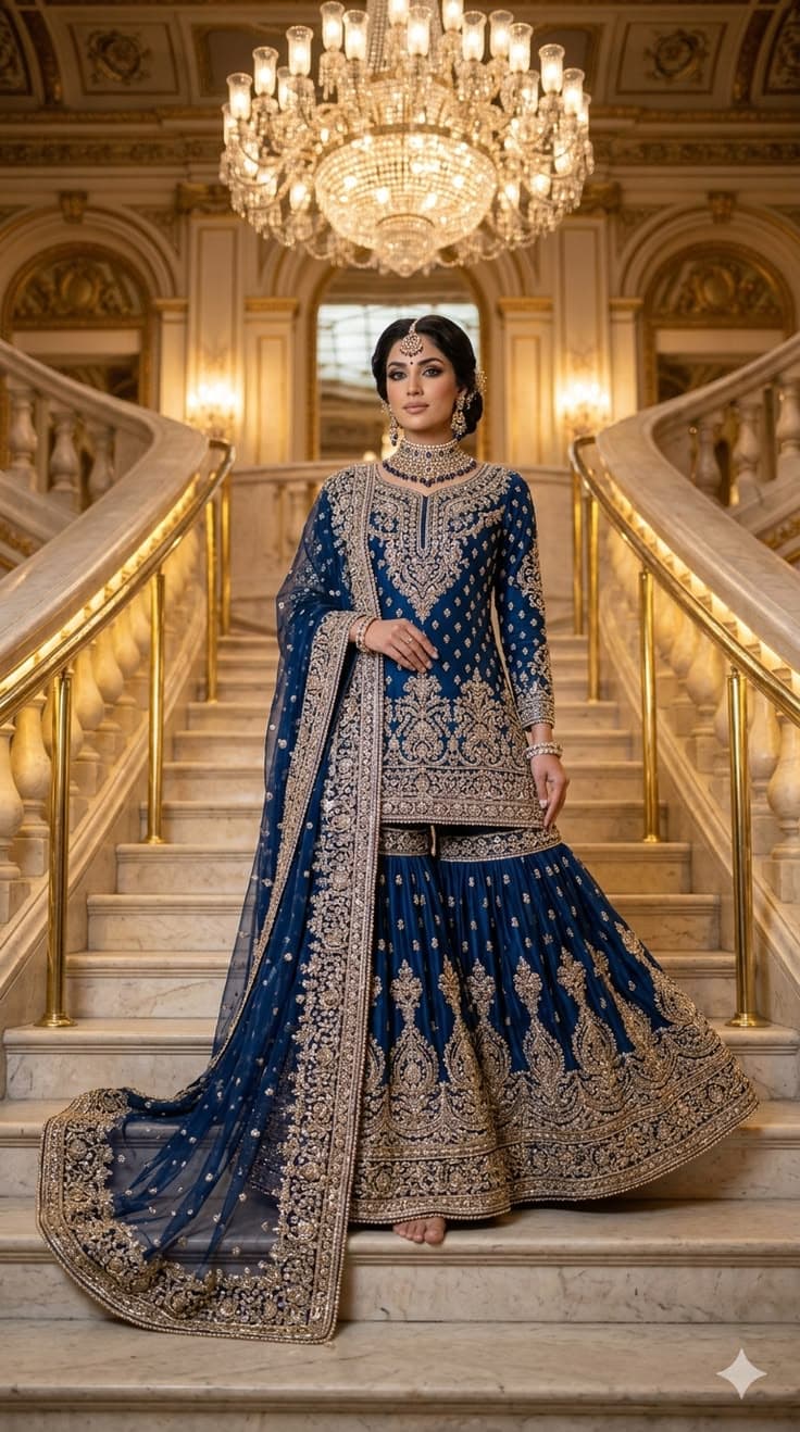 Rani Royal Bridal Dress - Handcrafted Pakistani Embroidered Dress