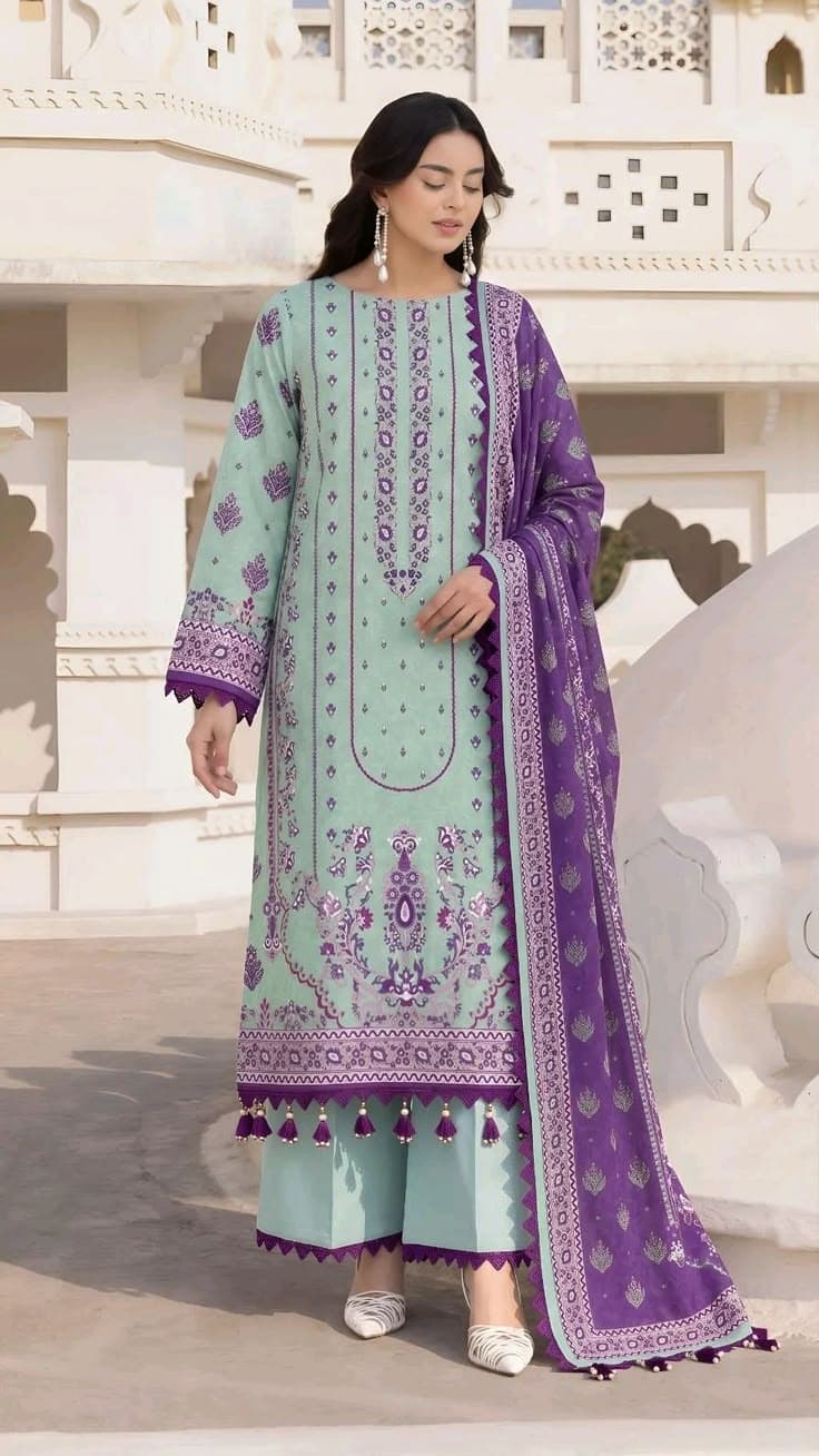 Shabnam Powder Pink Laser-Cut Lawn Suit - Handcrafted Pakistani Embroidered Dress