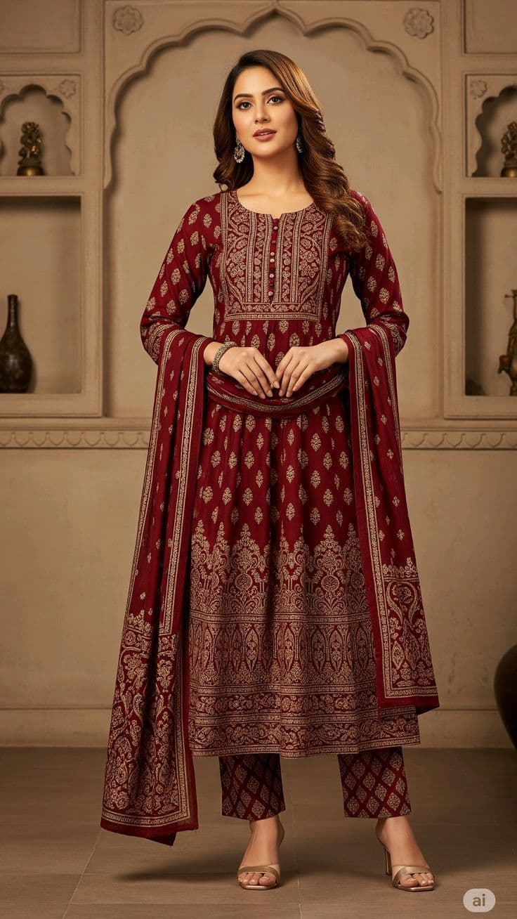 Zarina Noir Black Tilla Party Wear Suit - Handcrafted Pakistani Embroidered Dress