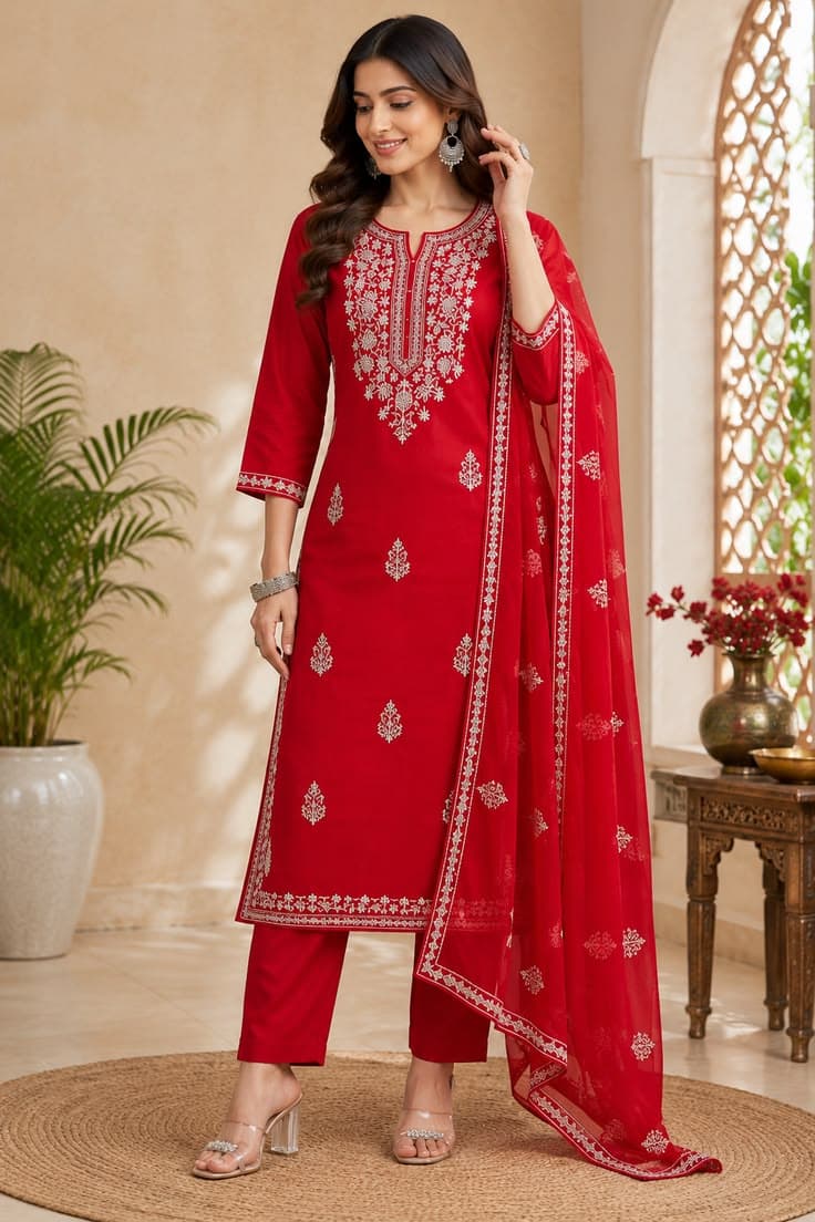 Sitara Champagne Gold Festive Suit - Handcrafted Pakistani Embroidered Dress
