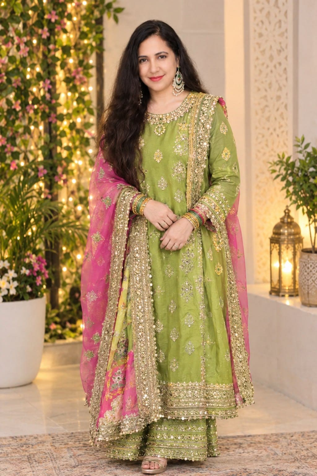 Sahar Burgundy Velvet Embroidered Suit - Handcrafted Pakistani Embroidered Dress