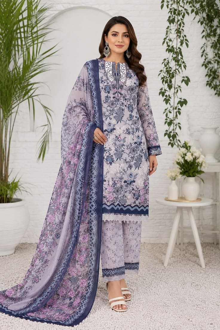Shehrbano Embroidered Suit - Handcrafted Pakistani Embroidered Dress