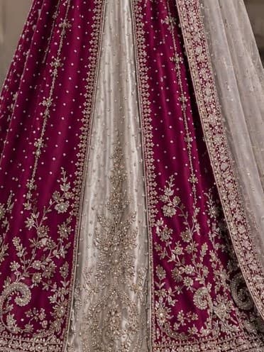 Aftab Embroidered Bridal Dress thumbnail 3