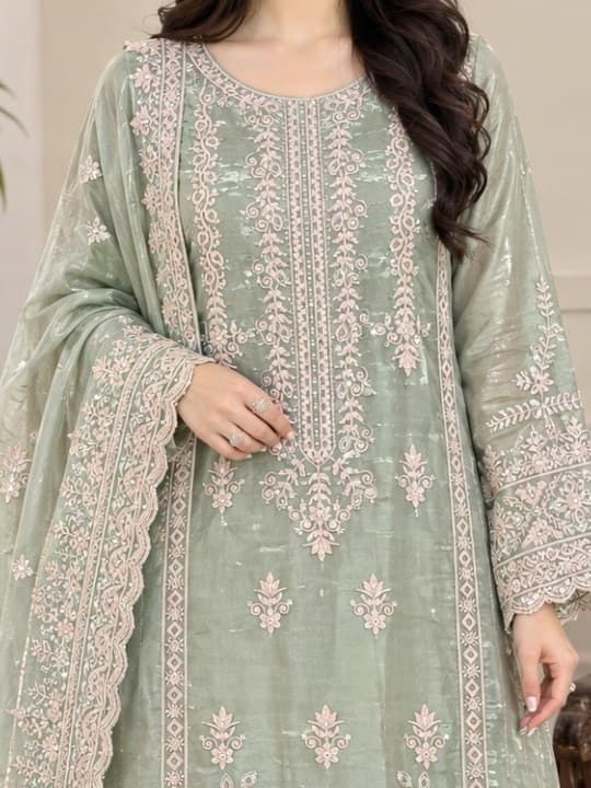Aleeza Embroidered Suit thumbnail 2