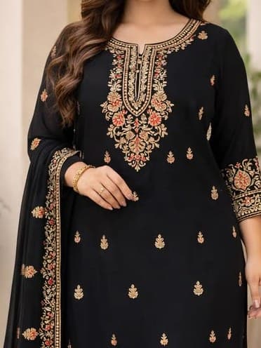 Dilkash Handcrafted Party Dress thumbnail 2