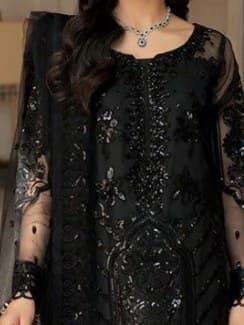 Hira Embroidered Party Dress thumbnail 2