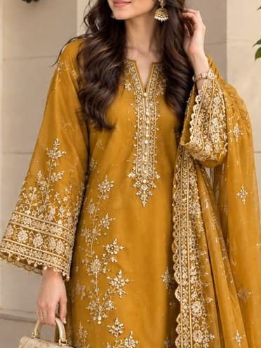 Mahnoor Handcrafted Party Dress thumbnail 2