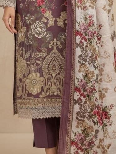 Nasim Lawn Luxury Lawn Suit thumbnail 3