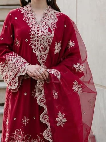 Naubahar Embroidered Lawn Suit thumbnail 2
