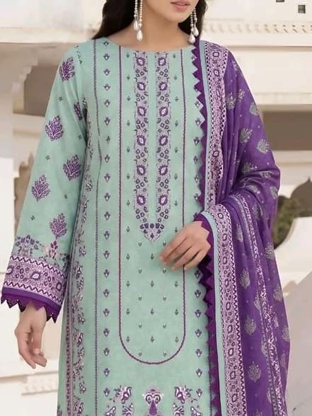 Shabnam Lawn Embroidered Lawn Suit thumbnail 2