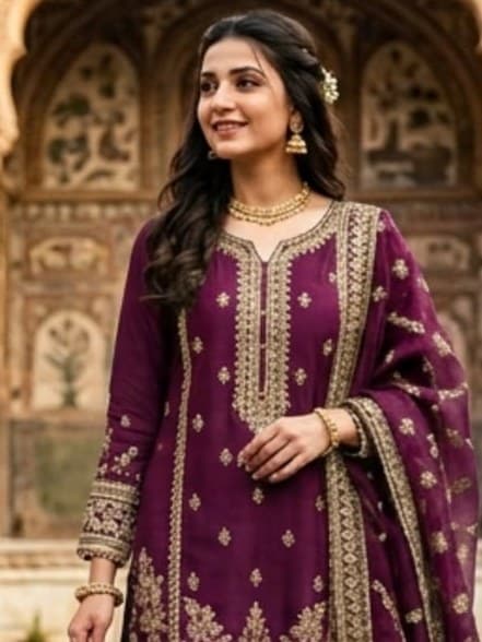 Zimal Dress Stitched Suit thumbnail 2
