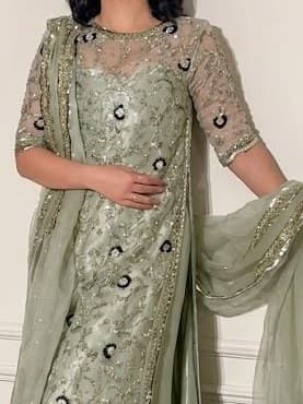 Zimal Embroidered Party Dress thumbnail 2