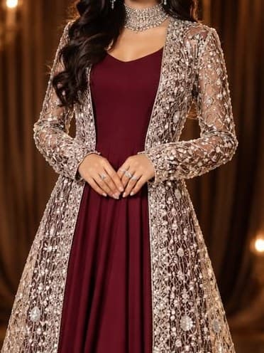Zuleikha Embroidered Maxi Dress thumbnail 2