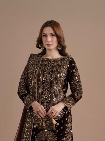 Zunaira Embroidered Party Dress thumbnail 2